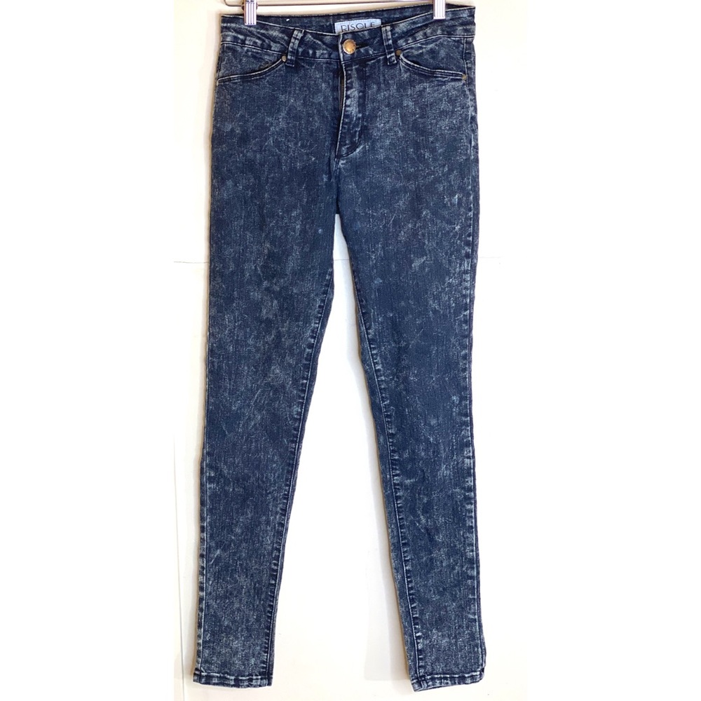 RISQUÉ Jeans Acid Wash Blue Denim Sz 9/10